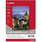 Canon Photo Paper Plus Semi-Glossy 1686B072, 260 g/m2, 10x15cm, 5 бр. , сатенен, полугланцов, бял, фотохартия (1686B072)