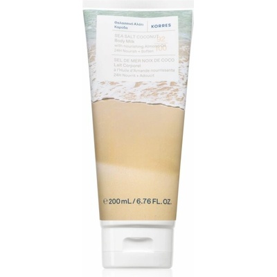 Korres Sea Salt Coconut hydratačné telové mlieko s kokosom 200 ml