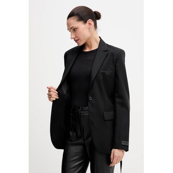 Kenzo Вълнено сако Kenzo в черно с едно копче FF52VE2619RA. 99 (FF52VE2619RA.99)