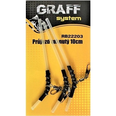 Graff System Průjezd zahnutý 10cm Transparentní 3ks
