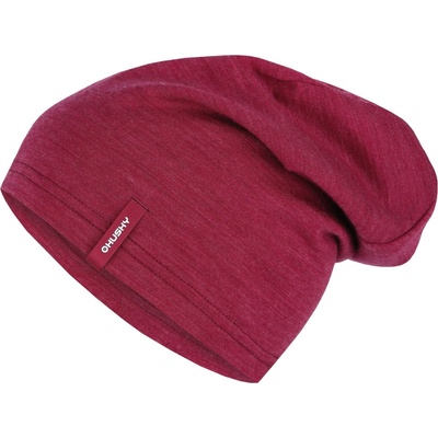 Husky Merino čepice Merhat faded bordo