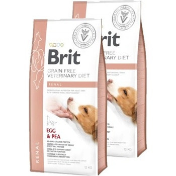 Brit Veterinary Diets GF dog Renal 2 x 12 kg