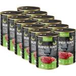 RAFI Super Rafi Cat Adult P&F Game and Chicken hearts 12 x 400 g