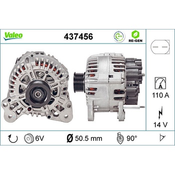 Alternátor VALEO 437456