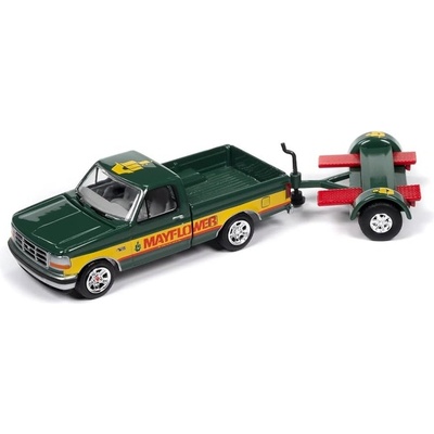 Johnny Lightning Ford F-150 Pick-up 1993 s přívěsem 1:64