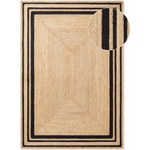 Hanse Home Черен/в естествен цвят двустранен/ръчно изработен ютен килим 160x230 cm Jutta - Hanse Home (106302-160x230)