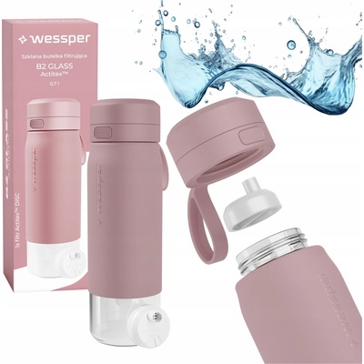 Wessper B2 Glass Actitex 0,7 l růžová