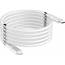 Stablecam 1DJ2038 Magnetický samonavíjecí USB nabíjecí (Type-C to Lightning), 180cm