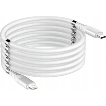 Stablecam 1DJ2038 Magnetický samonavíjecí USB nabíjecí (Type-C to Lightning), 180cm