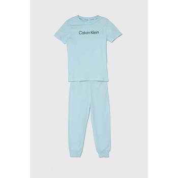 Calvin Klein Underwear Детска памучна пижама Calvin Klein Underwear в синьо с принт (B70B700478.PPYH)