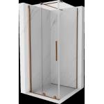 Mexen Velar плъзгаща се душ кабина 110 x 110 см, прозрачна, розово злато (871-110-110-01-60)