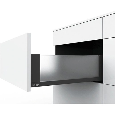 Cemux H Box SLIM skleněné bočnice H167 500 mm antracit