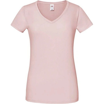 Fruit of the Loom Dámske bavlnené triko 61 444 0 Powder Rose
