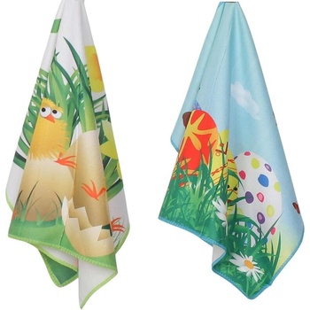 Комплект Великденски кърпи 2 броя с пиленца