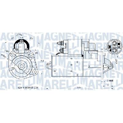 MAGNETI MARELLI Startér 063721398010