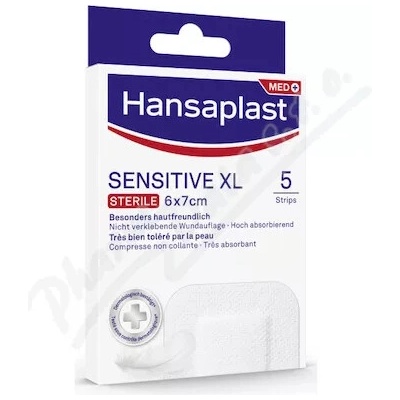 Hansaplast Sensitive sterilná náplasť XL 5 ks