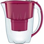 Aquaphor Amethyst 2.8L Filtering Pitcher with Counter + Aquaphor B25 Maxfor Plus Cartridge, Cherry Филтрираща кана