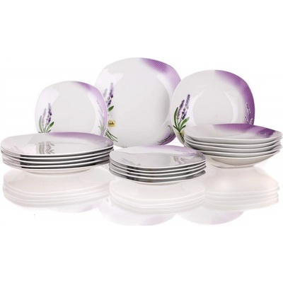Banquet Talířová sada Lavender OK square 18 ks