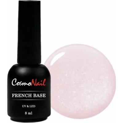 COSMONAIL French Base Glitter 024 Crystal Rose, 8 ml