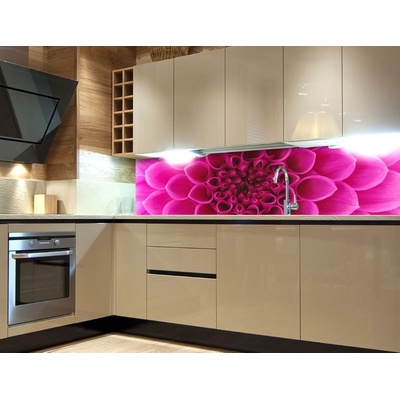 Dimex KI260-049 Samolepící fototapeta do kuchyně Pink Dahlia rozměry 260 x 60 cm