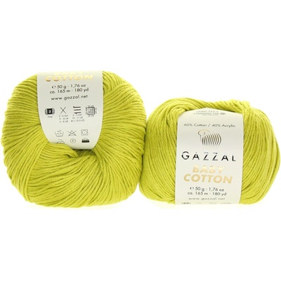 Gazzal Baby Cotton 3457 zelenožlutá