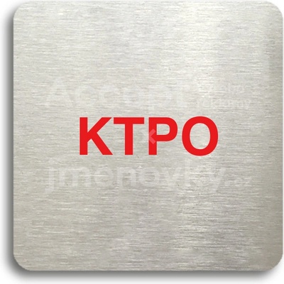ACCEPT Piktogram KTPO - stříbrná tabulka - barevný tisk bez rámečku