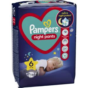 Pampers Нощни гащички Pampers Night Pants 6 (15+ кг. ) - 19 броя
