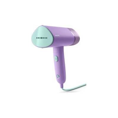 Philips 3000 Series Portable Steamer - 1000W, Steam Output 20g/min, 100ml Water Tank, No Ironing Board Required, Includes Storage Bag, 630g Light Weight, Purple (STH3010/30)