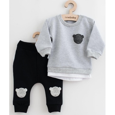 New Baby Dojčenská súprava tričko a tepláčky Brave Bear ABS béžová