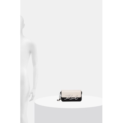 KARL LAGERFELD чанта тип хобо дамска от кожа K/SIGNATURE (B3W30303)