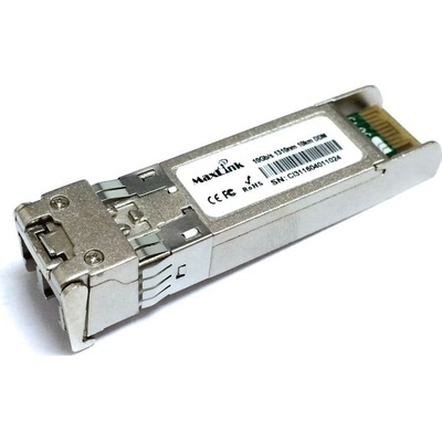 MaxLink 10G SFP+ optický modul, průmyslový -40°C +85°C, SM, 1310nm, 10km, 2x LC konektor, DDM; ML-S+31Dout-10