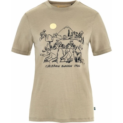 Fjallraven Dámske tričko Hoja Lugnt Wool T shirt W béžová