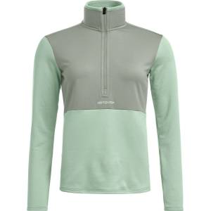 ORTOVOX Дамски поларен пуловер Ortovox Women's Fleece Light Zip Neck Fleece jumper - Green Acid - размер XL (105-7805-0315)