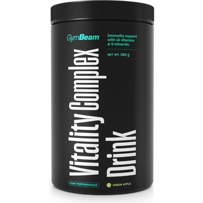 GymBeam Vitality Complex Drink 360 g zelené jablko
