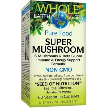 Natural Factors Whole Earth & Sea Super Mushroom, 60 капсули, Natural Factors (35510 NF)