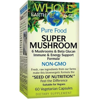 Natural Factors Whole Earth & Sea Super Mushroom, 60 капсули, Natural Factors (35510 NF)