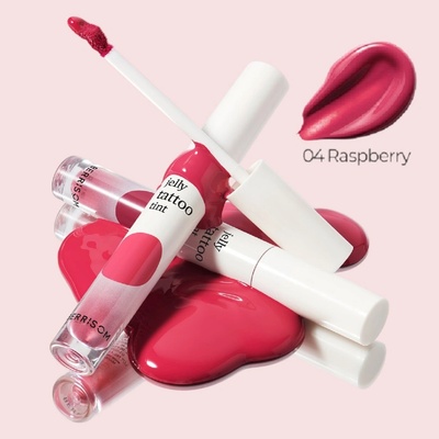 Berrisom Jelly Tattoo Tint 04 Raspberry Dlouhotrvající hydratační tint na rty 6 g