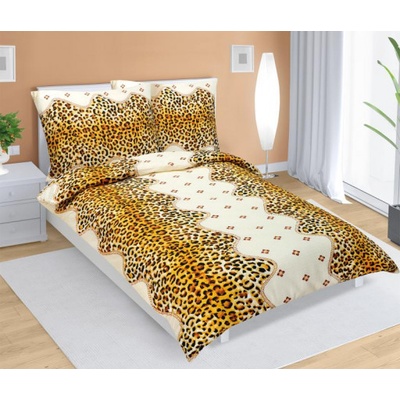 Bellatex obliečky krep leopardí 140x200 70x90