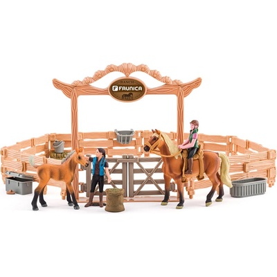 Faunica Игрален комплект Faunica - Училище за езда, 24 части (96037)