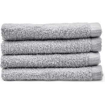 Catherine Lansfield Сиви бързосъхнещи памучни кърпи в комплект от 4 бр. 30x30 cm Quick Dry - Catherine Lansfield (TW/56250/W/FC4/GY)