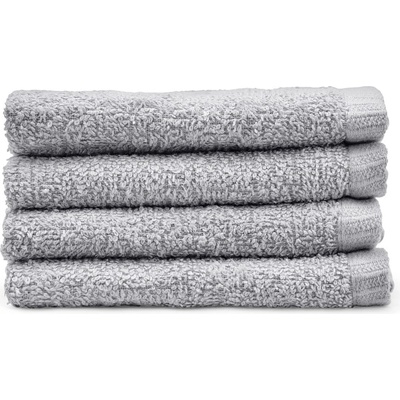 Catherine Lansfield Сиви бързосъхнещи памучни кърпи в комплект от 4 бр. 30x30 cm Quick Dry - Catherine Lansfield (TW/56250/W/FC4/GY)