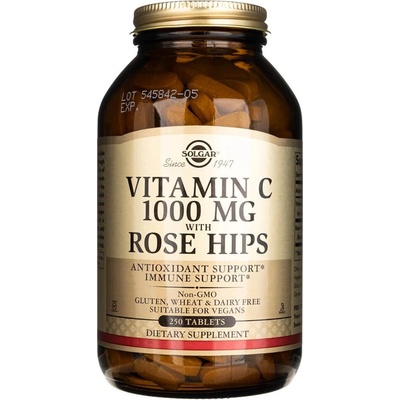 Solgar Vitamin C s růží šípkovou, 1000 mg, 250 tablet