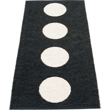 Pappelina Черно-бяла пътека за открито и закрито 70x150 cm Vera Black - Pappelina (VEX715)