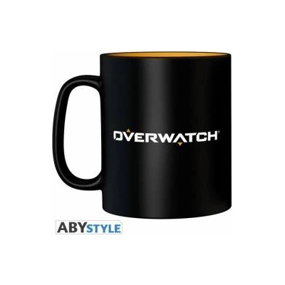 ABYstyle Чаша ABYSTYLE OVERWATCH, лого, King size, 460ml, Черен, ABYSTYLE-ABYMUG522