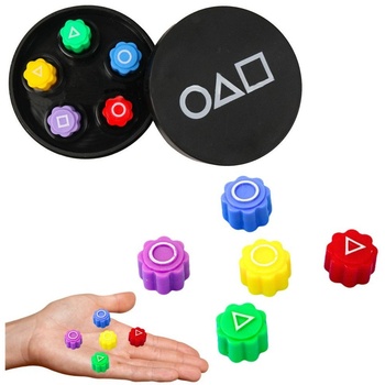 LEAN Toys Gonggi Аркадна игра Кубчета, комплект от 5 броя