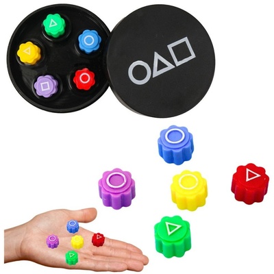 LEAN Toys Gonggi Аркадна игра Кубчета, комплект от 5 броя