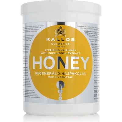 Kallos Honey Mask pre suché a poškodené vlasy 1000 ml