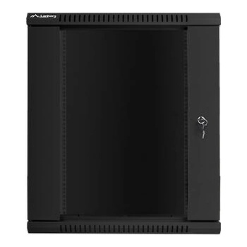 Lanberg rack cabinet 19 wall-mount 15U / 600x450 for self-assembly (flat pack), black (WF01-6415-10B)