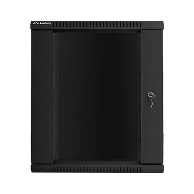 Lanberg rack cabinet 19 wall-mount 15U / 600x450 for self-assembly (flat pack), black (WF01-6415-10B)
