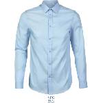 Neoblu 3182 BLAISE MEN / Мъжка риза с дълъг ръкав от микро твил - нежно синя XL (243182l7104)